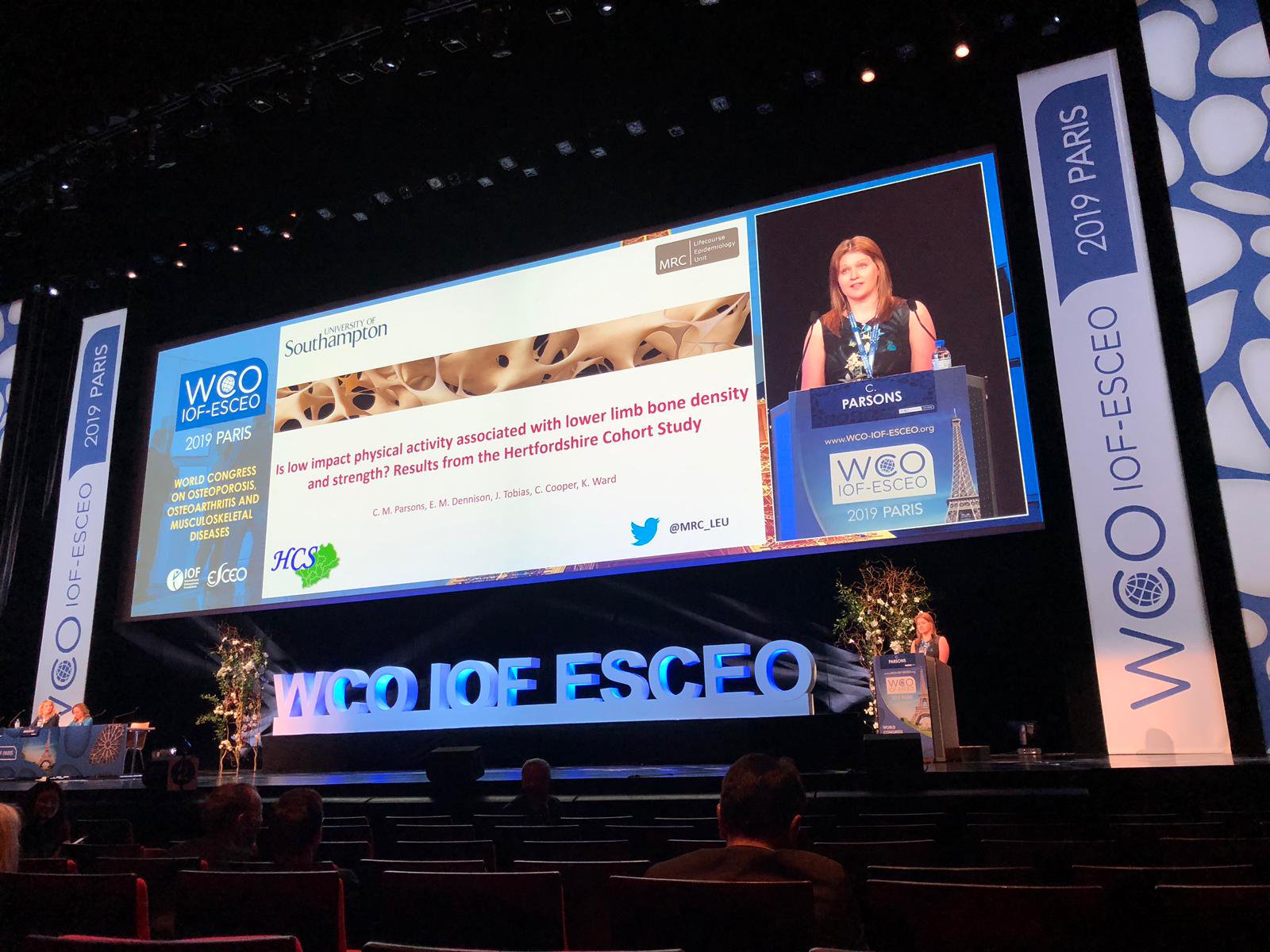 Research findings from the Hertfordshire Cohort Study presented at World Congress